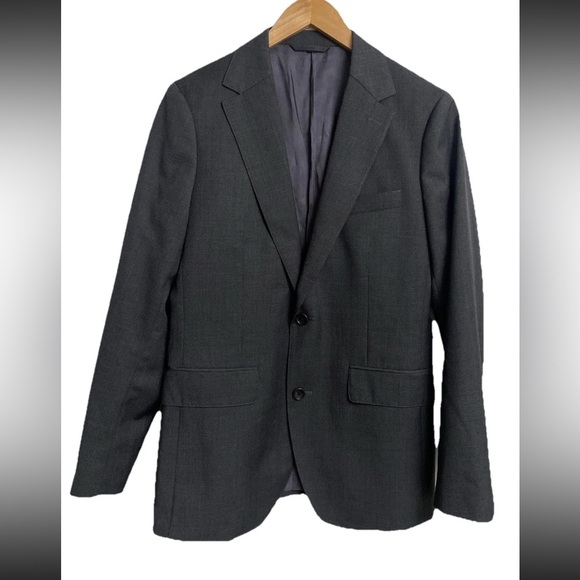 BONOBOS / Blazer / Sport Coat / 38r / Gray Wool Blend/ Tailored Fit / Worn Once